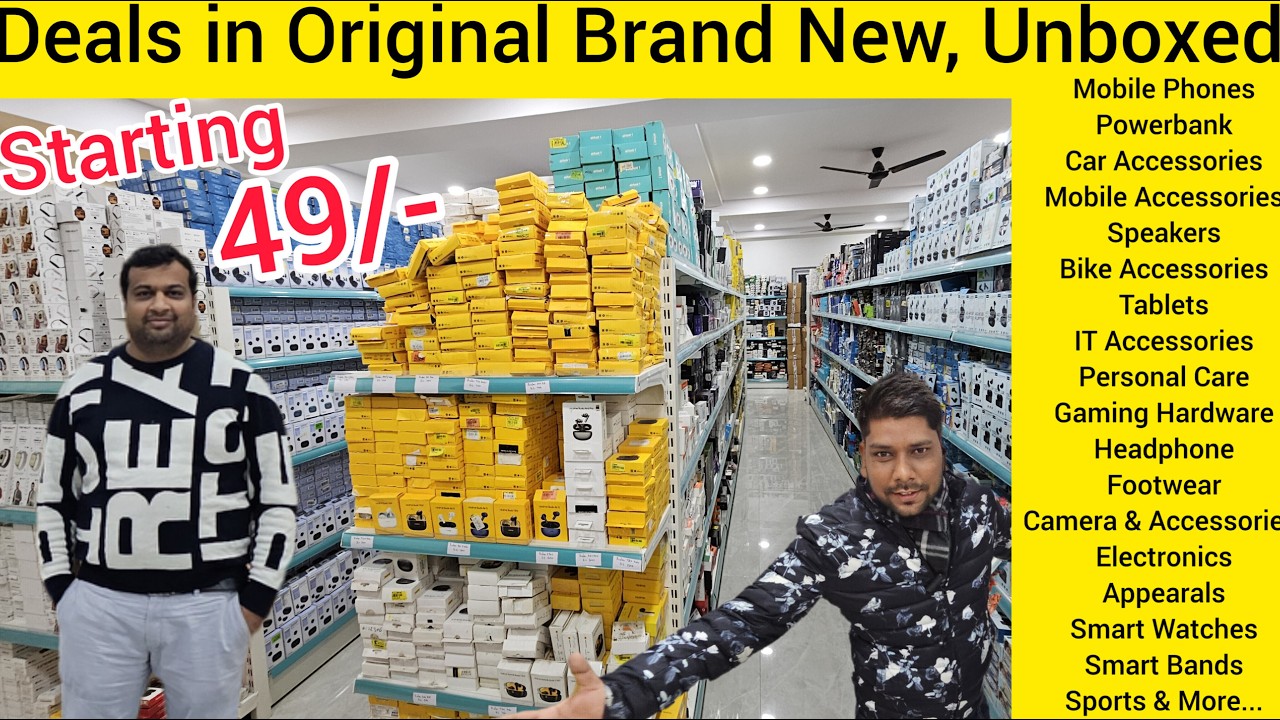 Mobile Accessories का गोदाम Only 99/-💥Sale On 💯% Original || Premium Accessories Gaffar Market