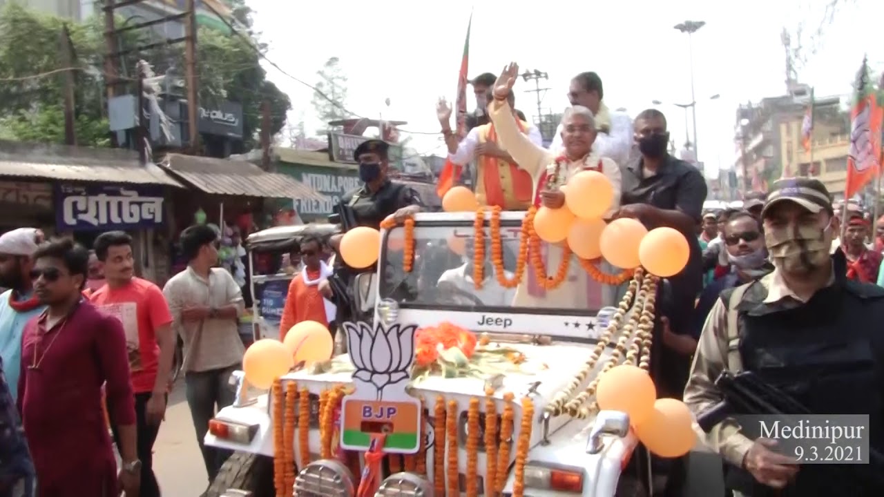 Campaign on 9th March: Nomination at Kharagpur & Medinipur