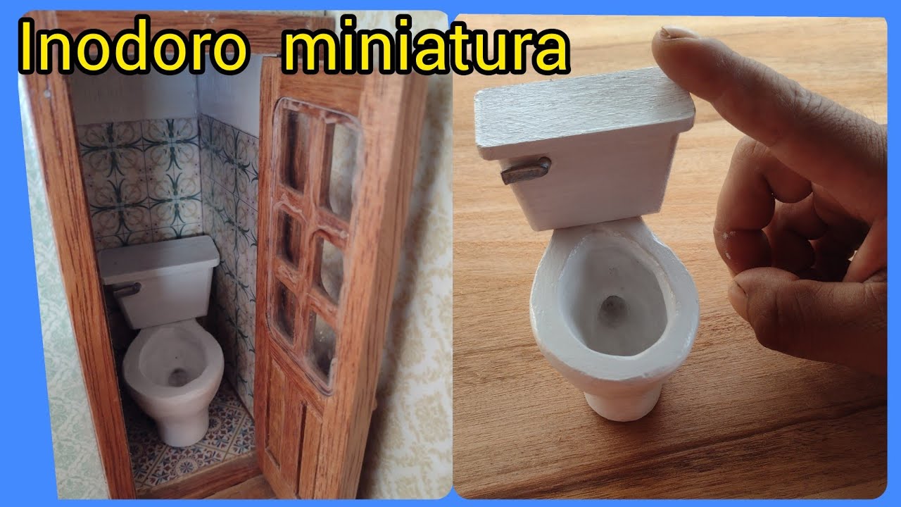 inodoro miniatura // arcilla natural