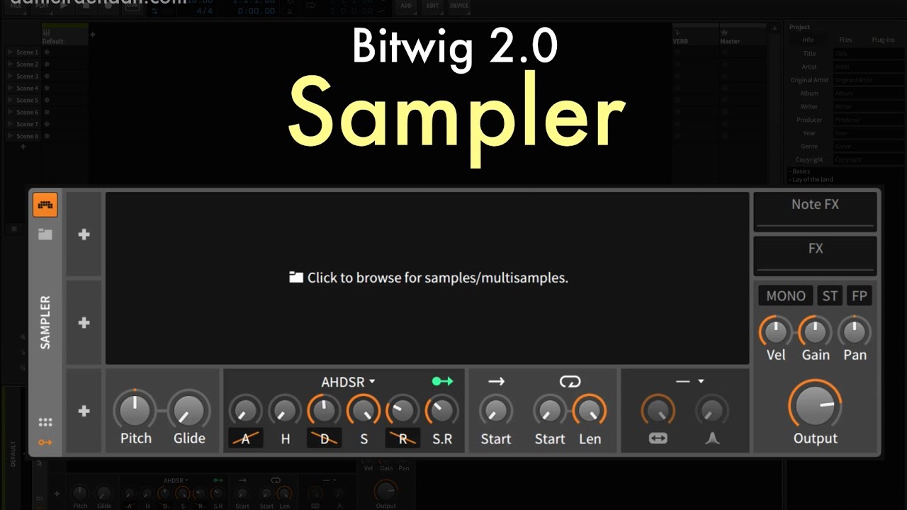 Bitwig 2.0 - Sampler Overview