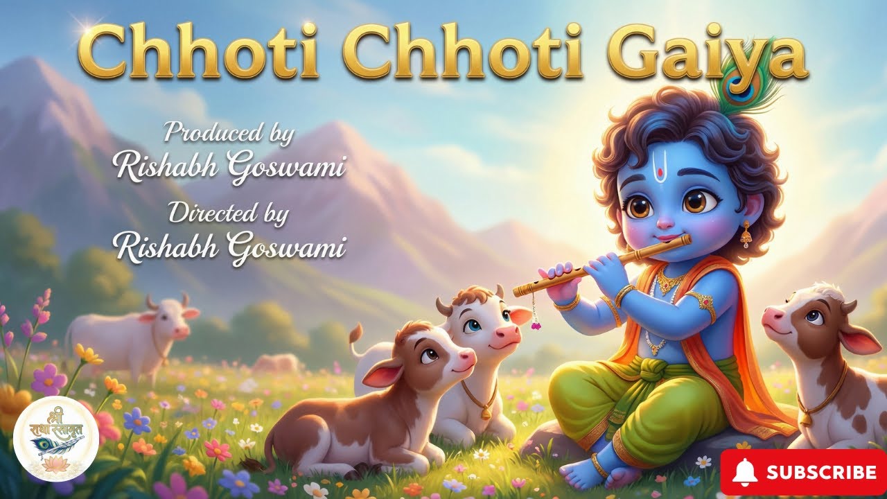 छोटी छोटी गैया छोटे छोटे ग्वाल। Choti Choti Gaiya Chote Chote Gwal। #kanha #krishna #krishnabhajan