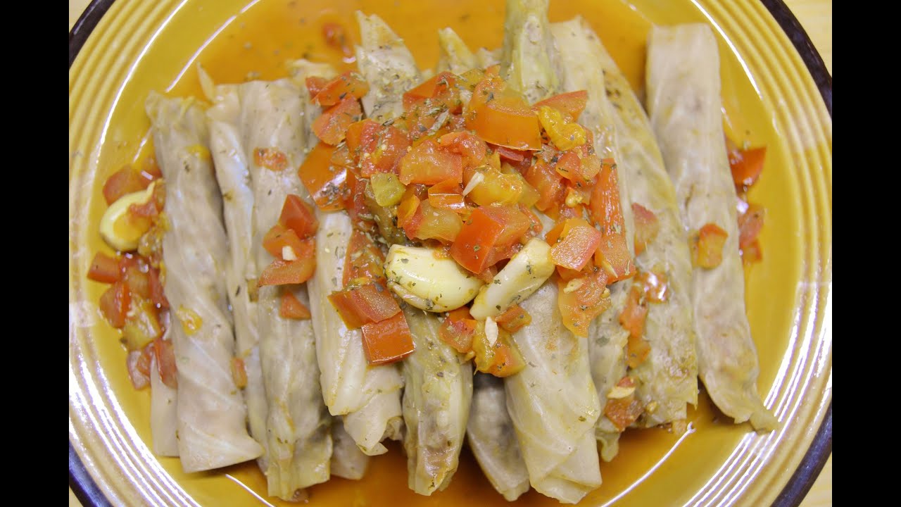 كرنب محشي على الطريقة اللبنانية ChefAhmad AllCooking/Stuffed Cabbage Roll