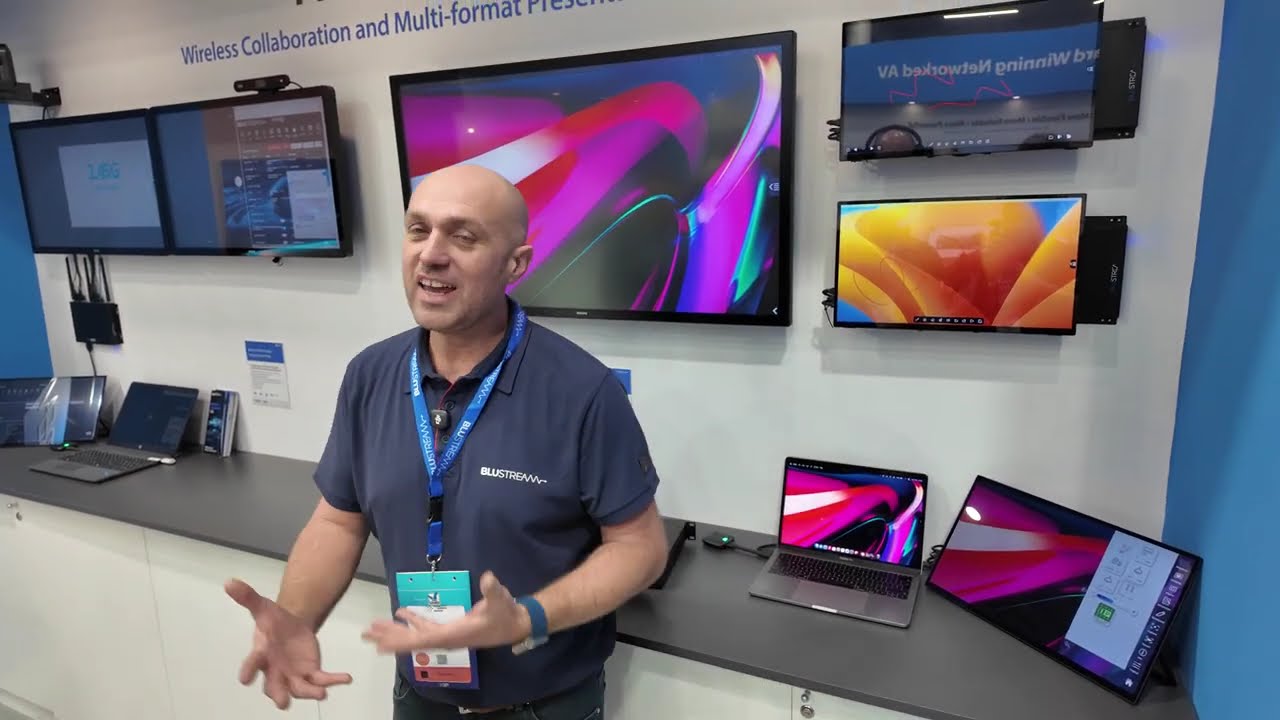 Blustream TRUShare Demo @ ISE 2026 – Interactive Multi-Display Collaboration Platform