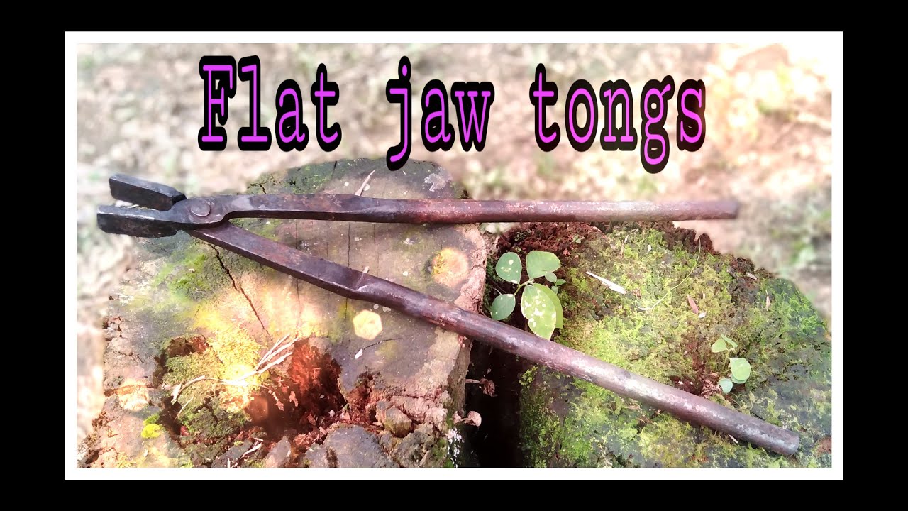 Cara buat pengepit tempa dan sepuh | tang pande besi | flat jaw tongs