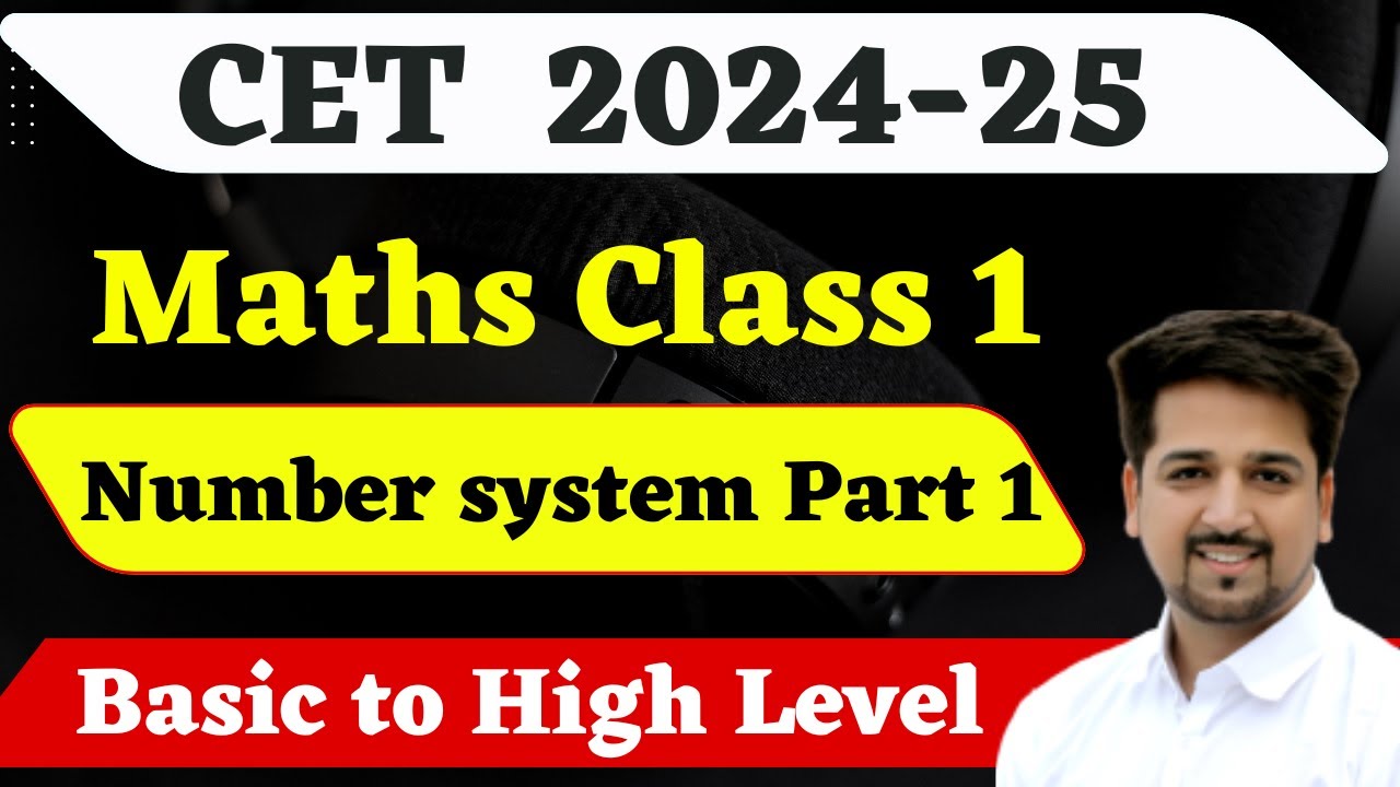 Number system Class 1 Hssc Ssc Railways Ntpc By Neeraj Mehta Cet Maths | cet 2024 Maths |Maths hindi