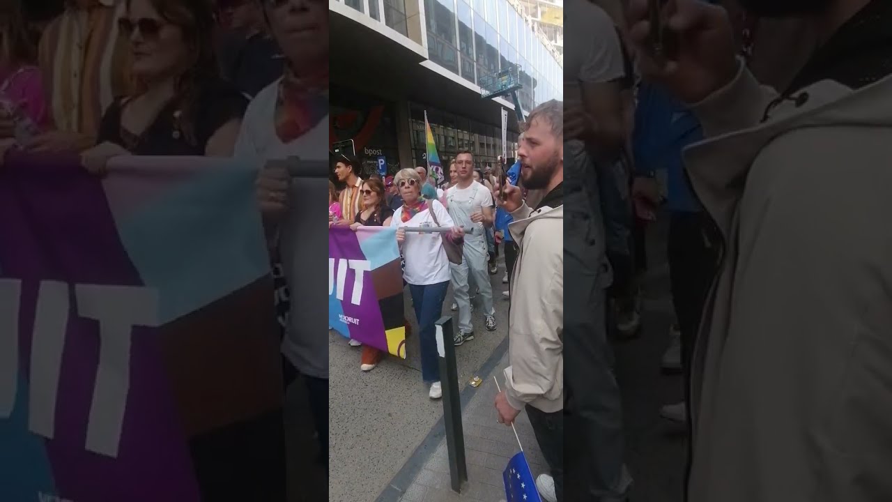 🏳️‍🌈LA FÊTE DE LA GAY PRIDE🏳️‍🌈 À 🇧🇪BRUXELLES CENTRE VILLE 18 MAI 2024🇧🇪