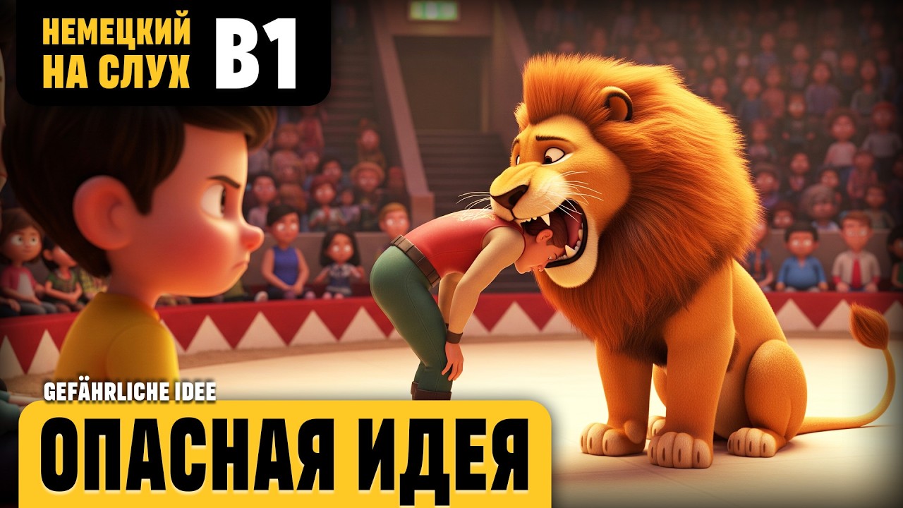 Опасная идея. Весёлый рассказ (уровень B1). Немецкий на слух.