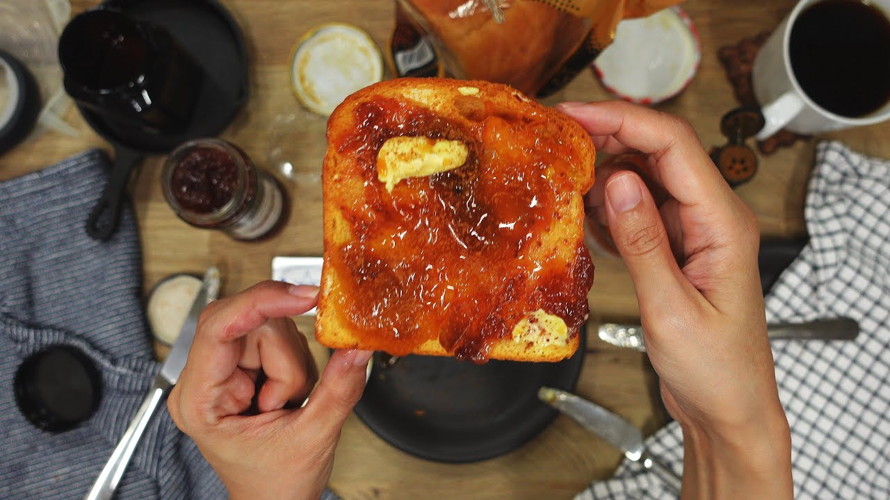 Chainsaw Man Denji's Toast with ALL the jams (anime-inspired food)