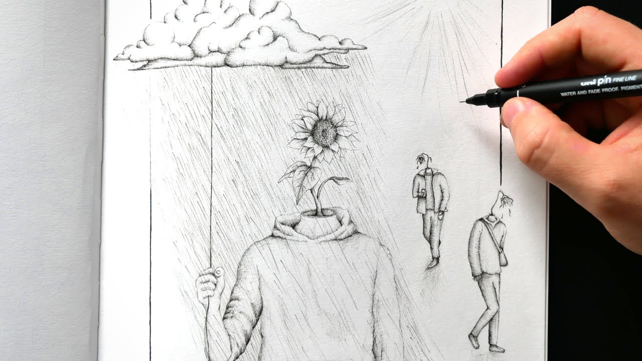 This Surrealism Drawing Will Blow Your Mind (but only if you figure it out…)