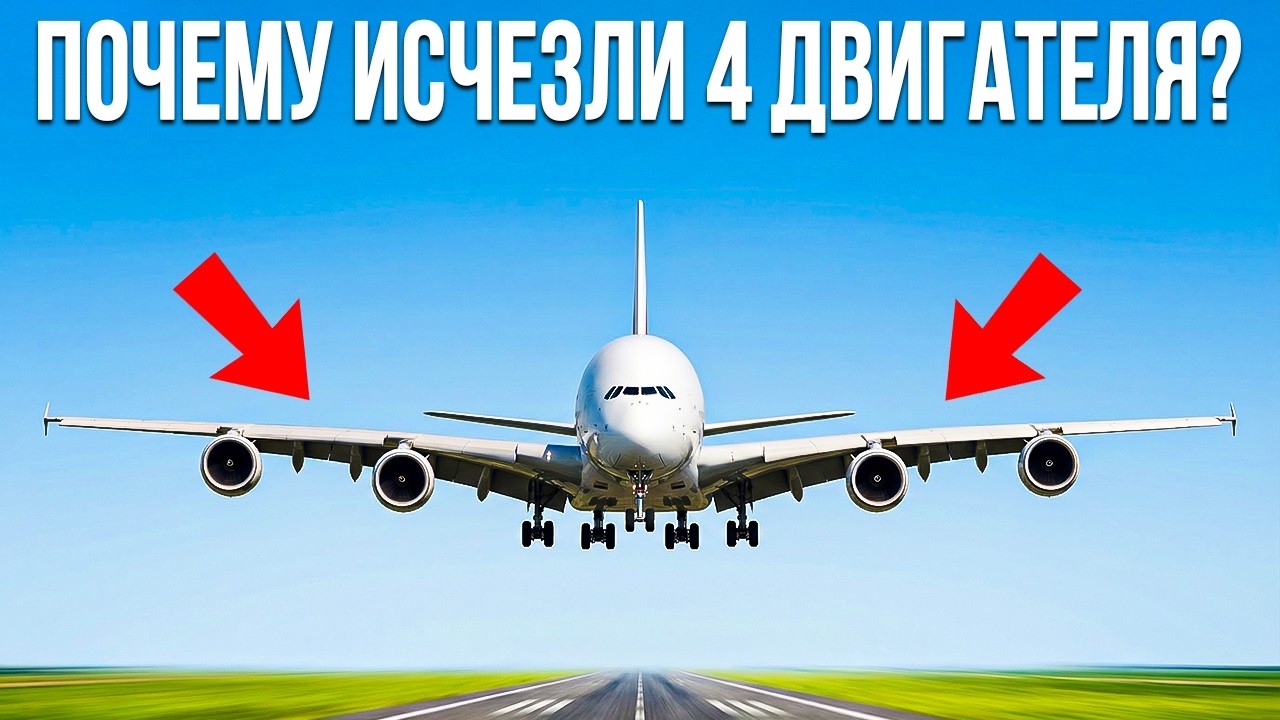 Почему у самолетов больше НИКОГДА не будет 4 двигателей?