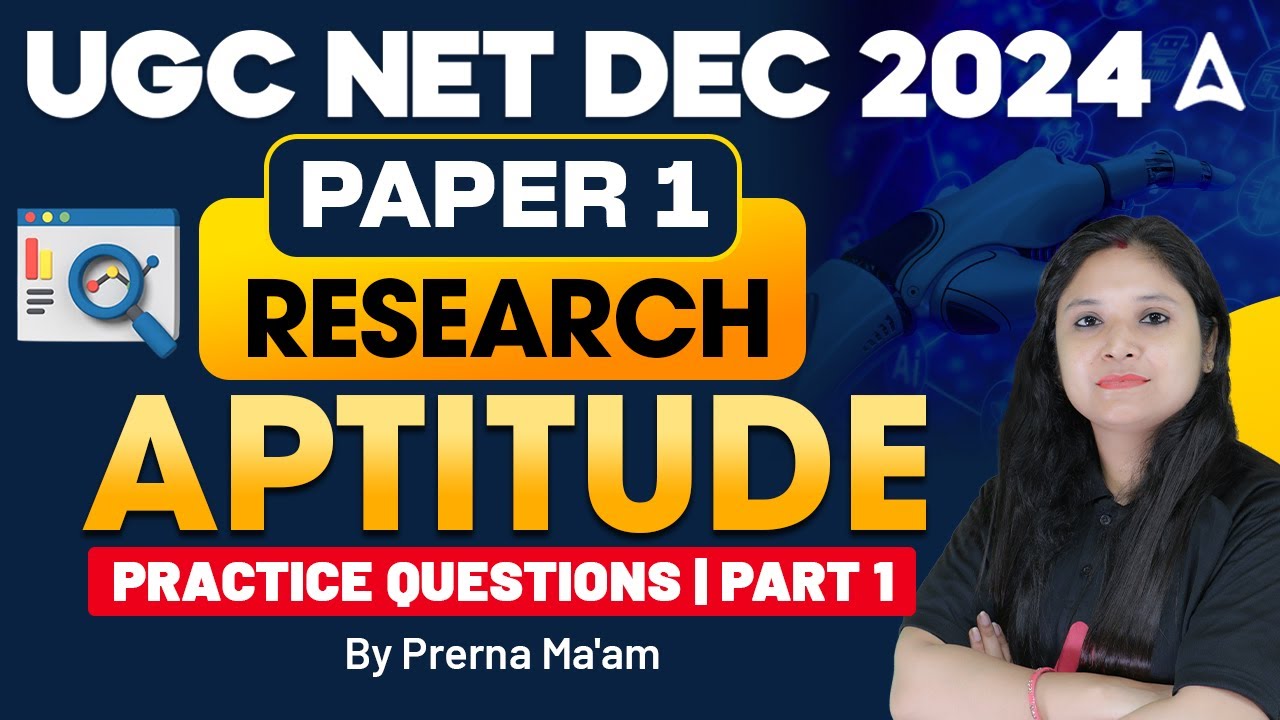 UGC NET Dec 2024 Paper 1: Research Aptitude Practice Questions | Part 1 by Prerna Ma'am