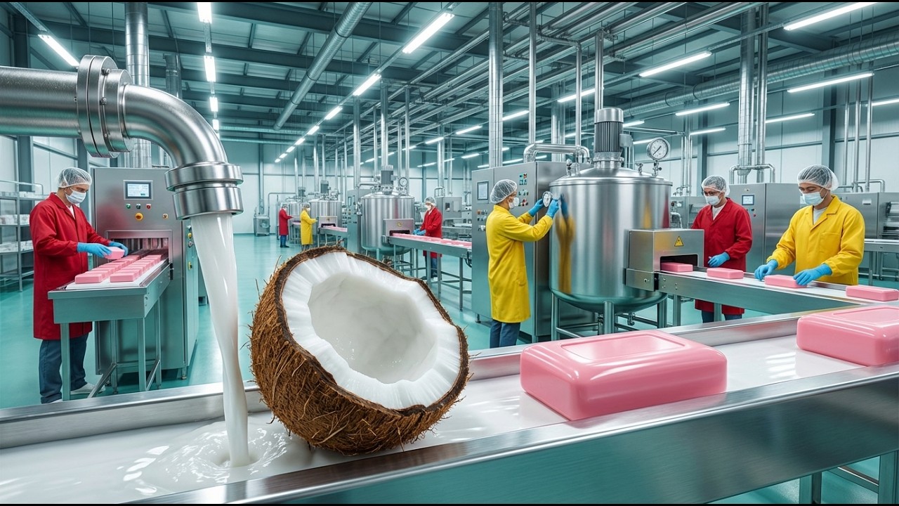How Lux Soap Is Made From Coconuts 🌴 | Inside the Billion-Dollar Mega Factory Process