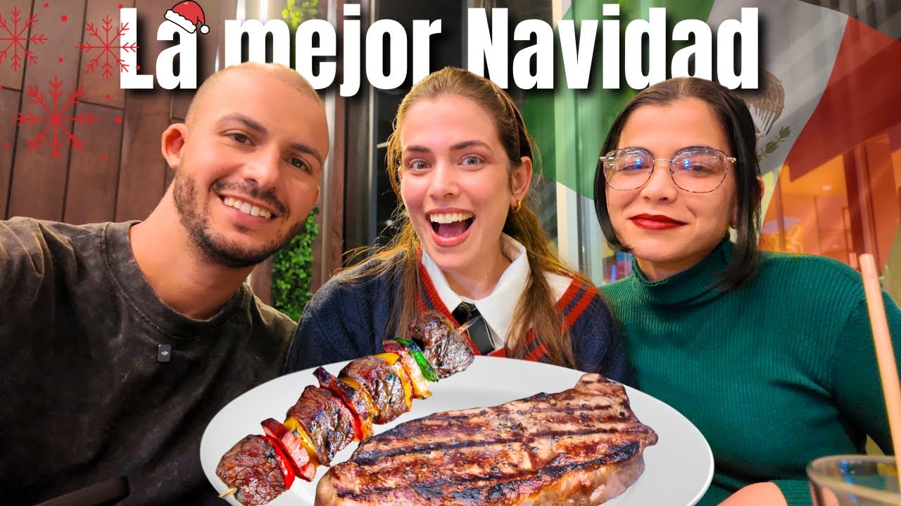 Nuestra Primera Vez en un Buffet de CARNE en México 🇲🇽 / el mejor regalo de Navidad 🎄 
