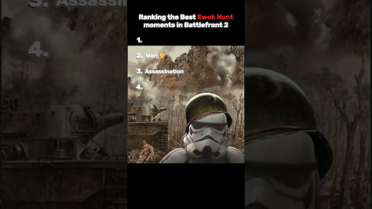 Ranking the Best Ewok Hunt moments in Battlefront 2 #shorts