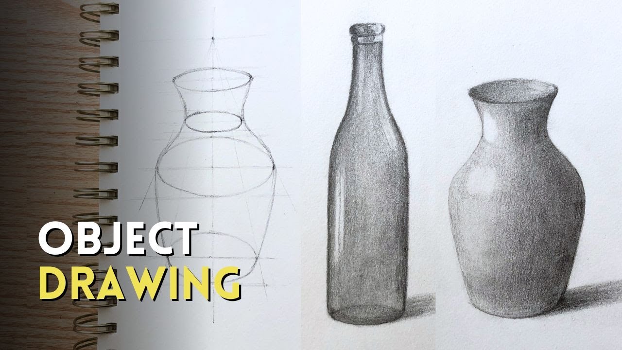 Object Drawing | How To Draw Still Life with Pencil Shading Step By Step Drawing for Beginners