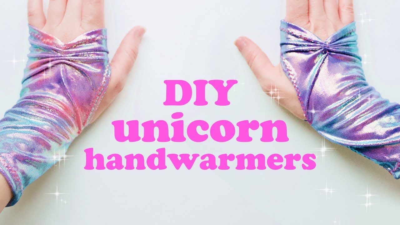 DIY Unicorn (or Mermaid) Fingerless Gloves How to Video