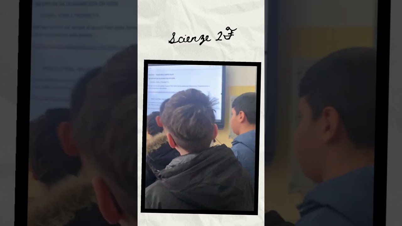 Lezione di scienze 2F