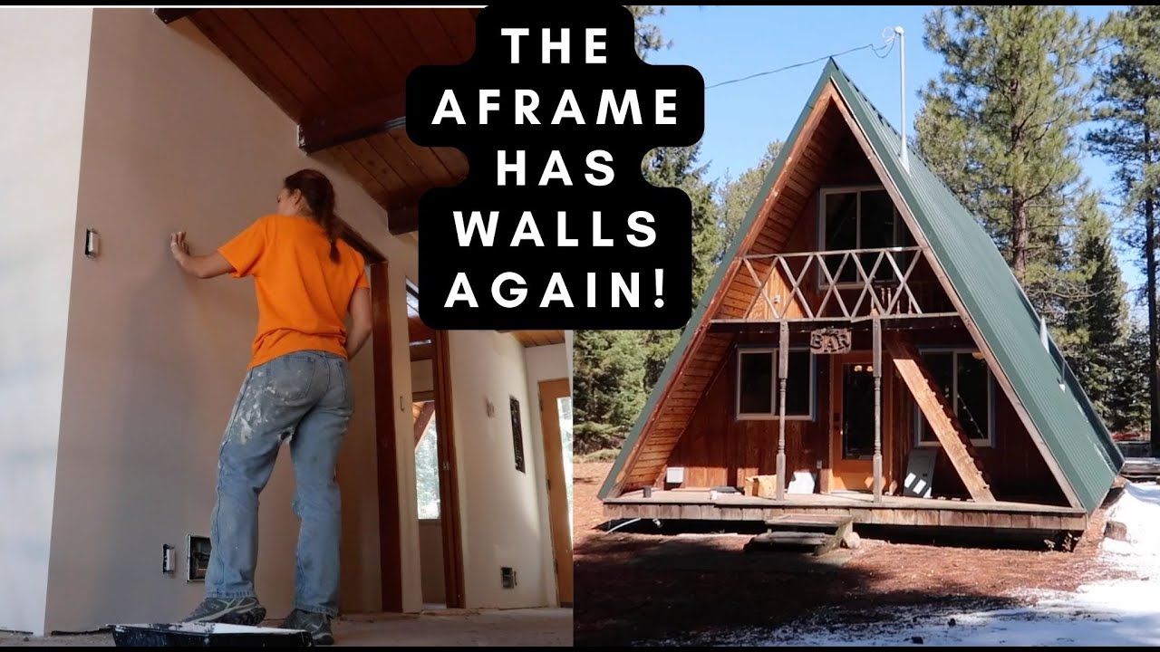 NEW Drywall, PAINTING, Bathroom TILING PREP at the Little Oregon A-FRAME - Pt. 14