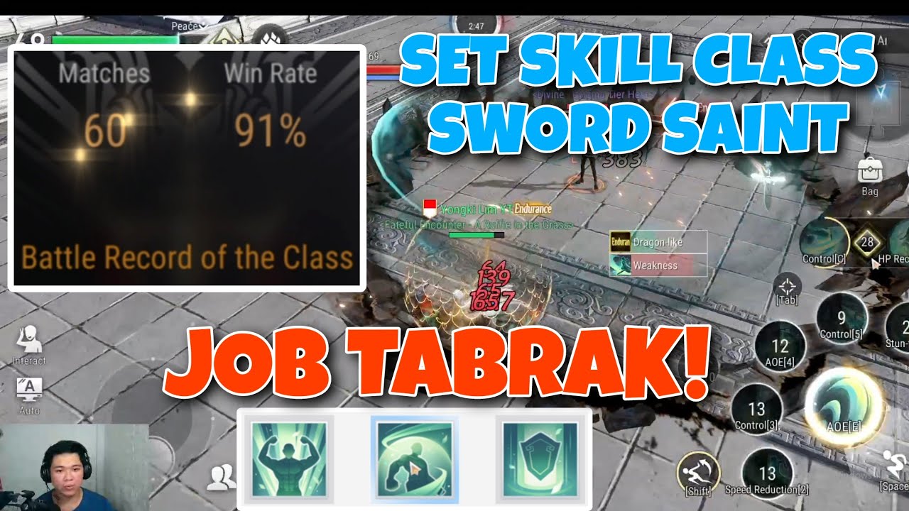SET SKILL PVP CLASS SOWRD SAINT REVELATION INFINITE JOURNEY (ANDROID/IOS/PC)