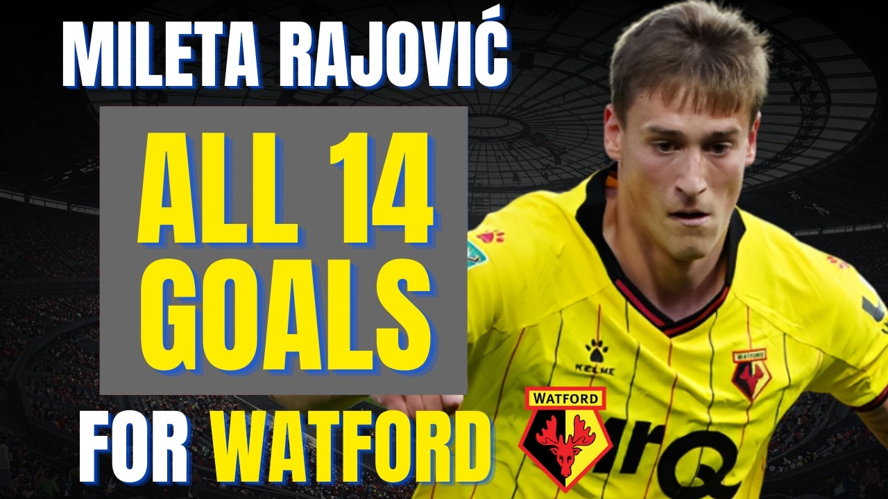 Mileta Rajović - ALL 14 GOALS FOR WATFORD | Skills & Highlights
