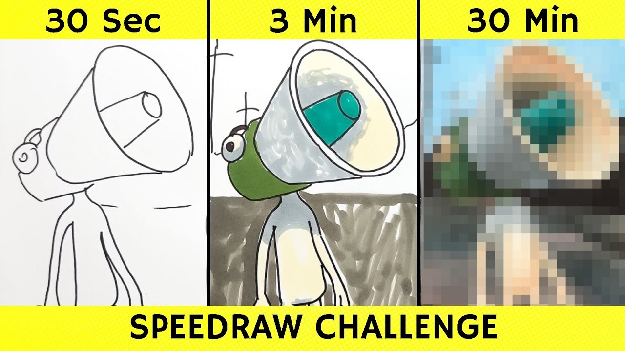Drawing PE PE PE SAHUR in 30 sec, 3 min, and 30 min | Italian Brainrot | Fendraw