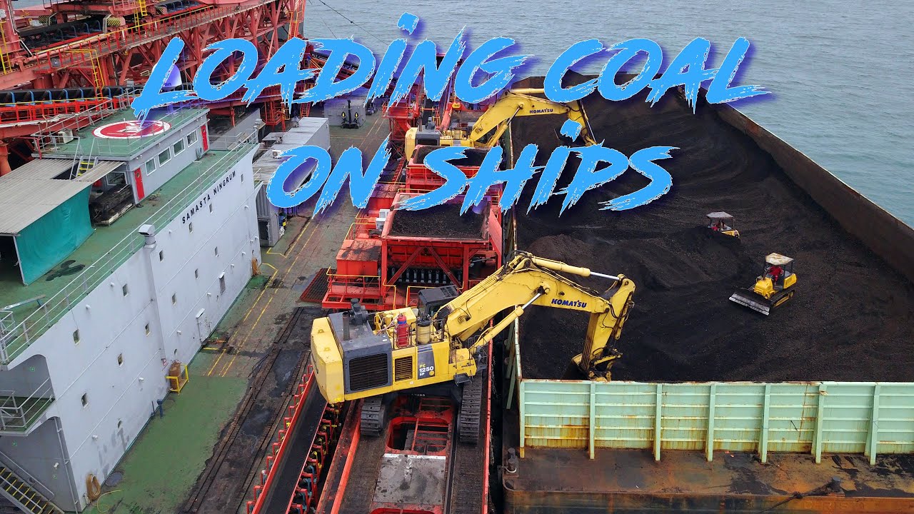 Loading Coal on Ships - Cinematic DJI Mavic Pro