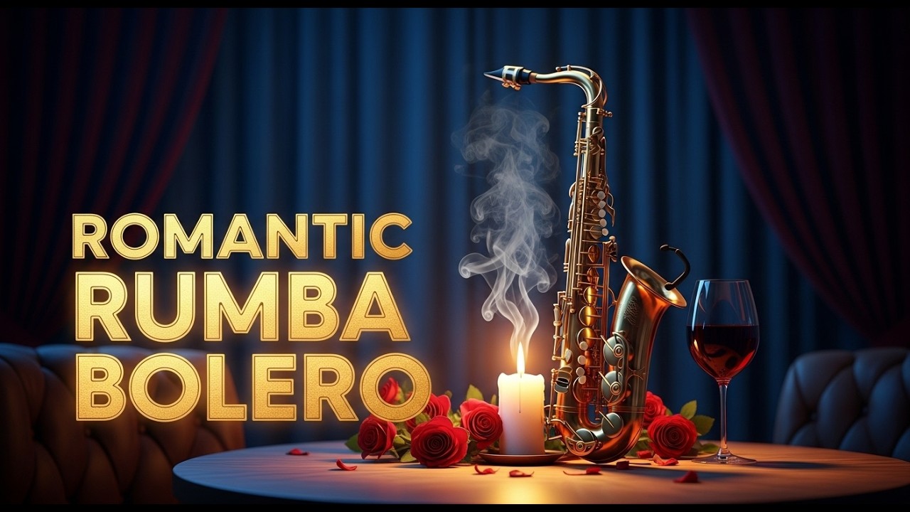 🎷 Romantic Rumba Bolero Sax Golden Night EN VIVO 🔴 Música Instrumental Suave para Noches de Amor