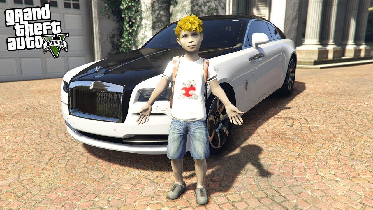 BUYING A ROLLS ROYCE WRAITH AT AGE 10!!! (GTA 5 REAL LIFE PC MOD)