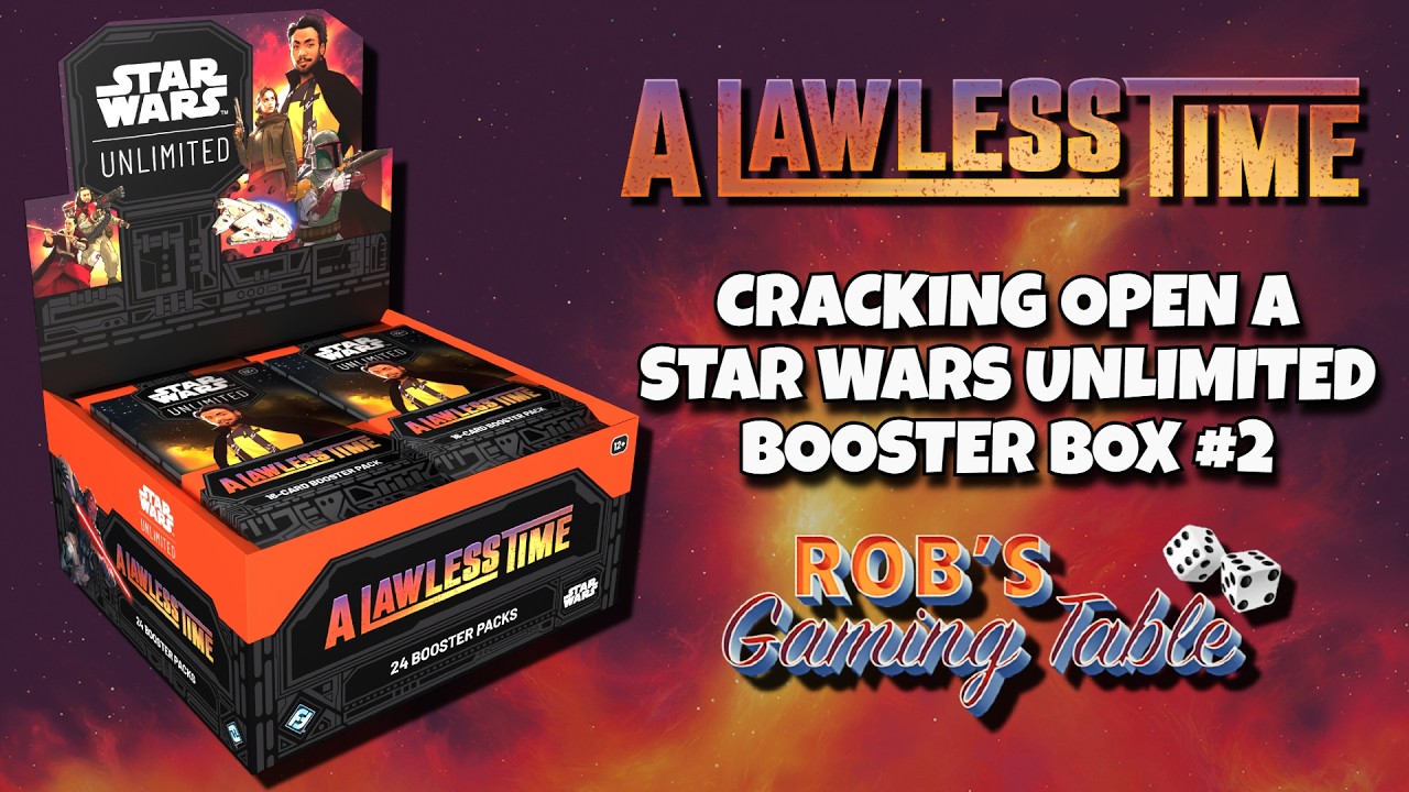 Star Wars Unlimited: Распаковка второго набора Lawless Time Booster Display