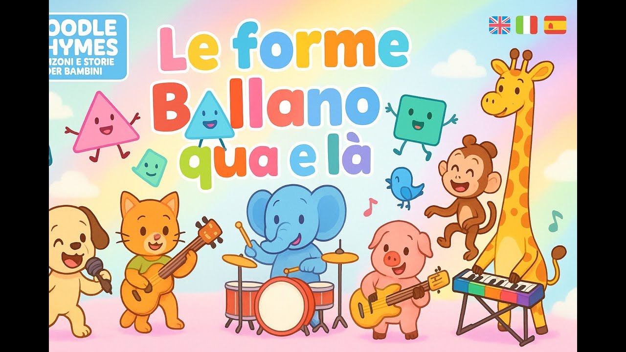Le Forme Ballano qua e là | Canzoni per Bambini | Doodle Rhymes