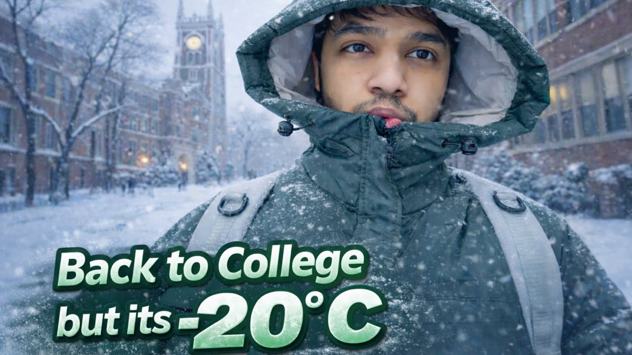 Studying in the USA During Extreme Cold (-20°C) | NYC VLOG 🇺🇸🥶
