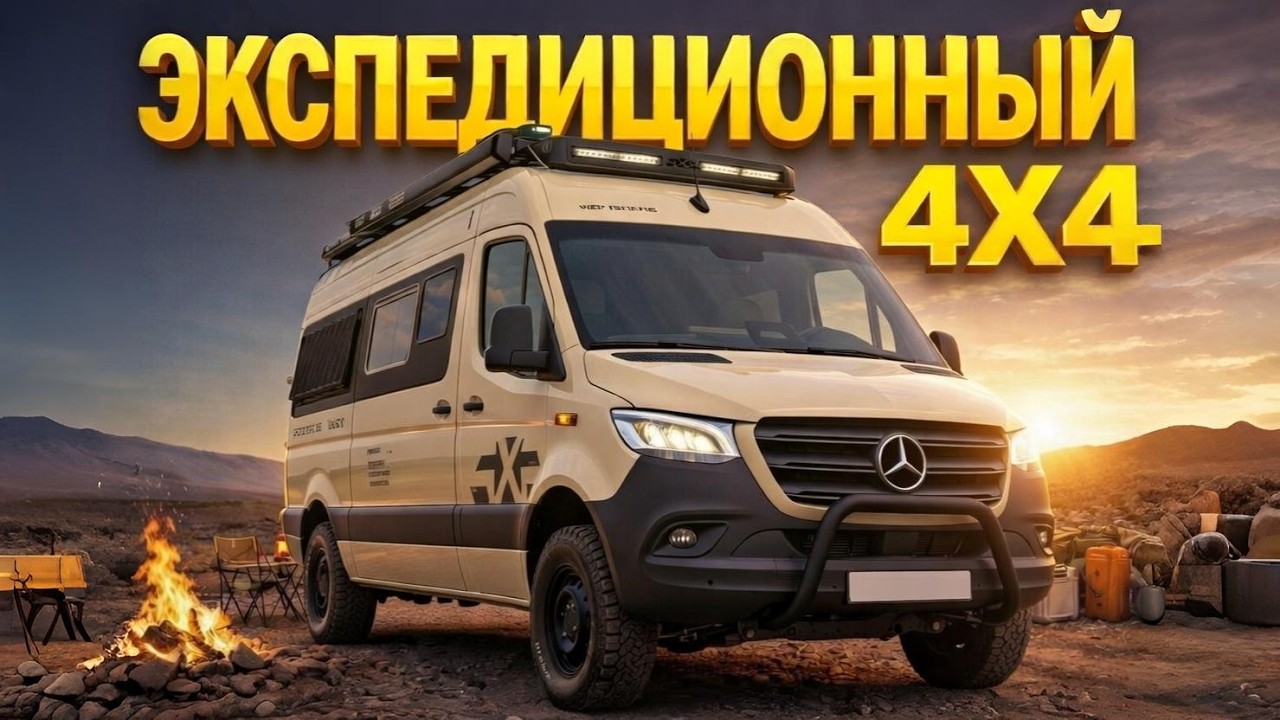 4х4 Экспедиционный автодом для рыбалки и охоты. Минивэн на базе Mercedes. Weinsberg expedition 600mq