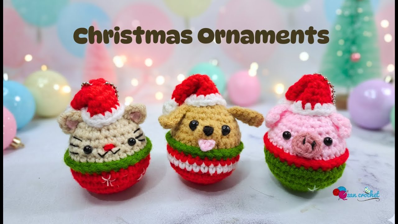 Crochet Christmas ball ornament