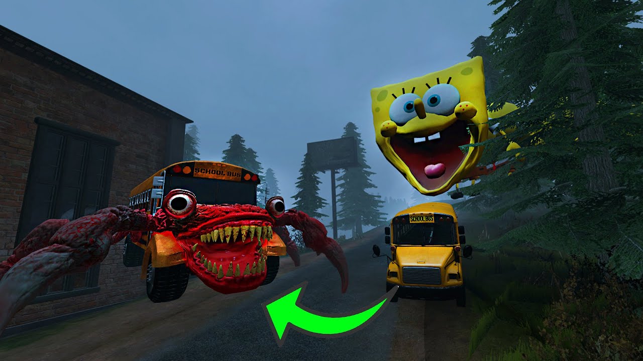 Everything turn into bus school monsters in garry's mod