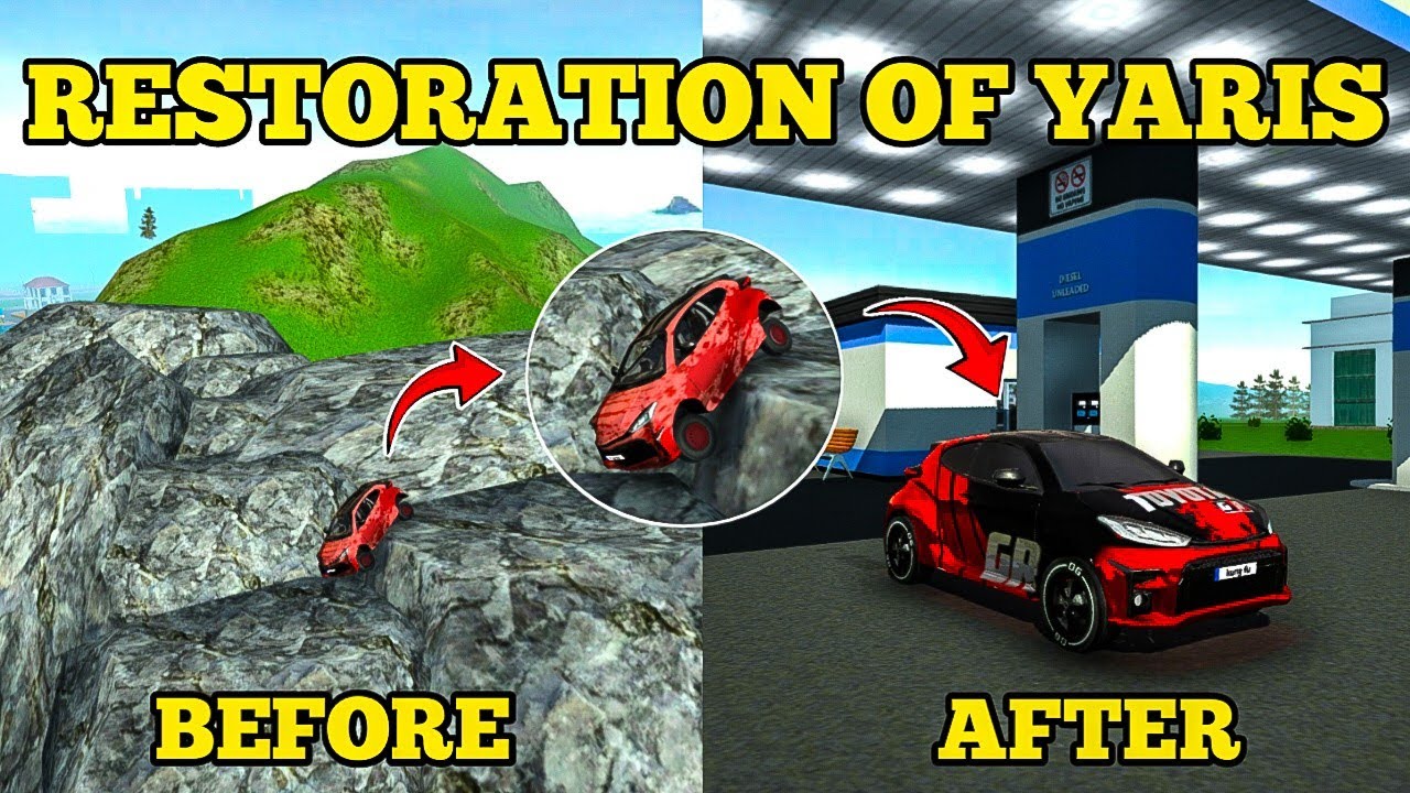 Restoration Of Accidental Toyota Yaris Gr | Car Simulator 2 | New Update 