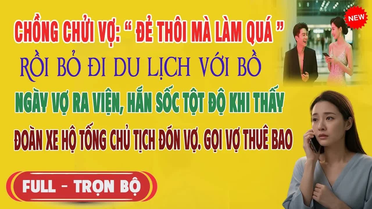 “Để tôi mà làm quá!” – chồng cười khinh khi vợ rời đi, sáng hôm sau nhìn đoàn xe sang đón cô hắn ch