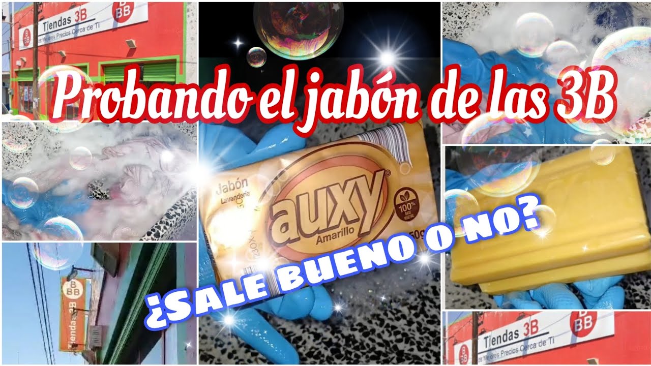 PROBANDO EL JABON AUXY DE LAS TIENDAS 3B✨️🧼🫧Vale la pena o no?🤔