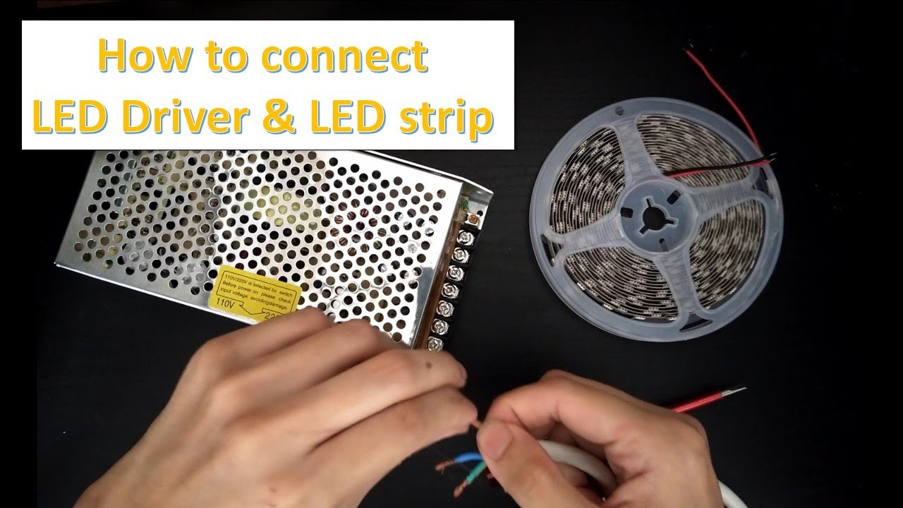 Basic guide to connect white LED strip to driver