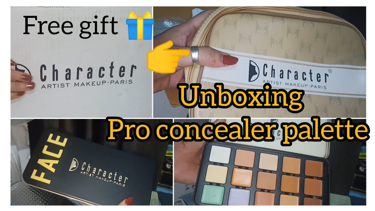 Unboxing character pro concealer palette | best concealer palette for hiding the face problems