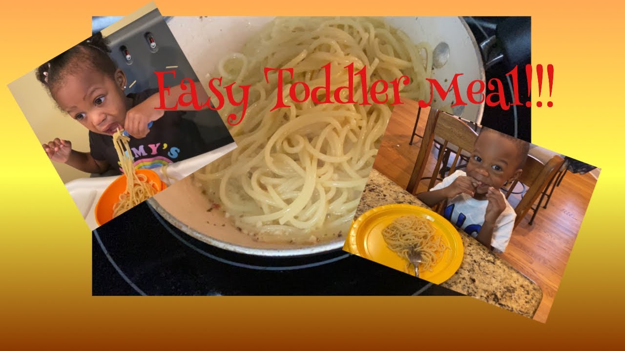 How I make garlic butter pasta for my toddlers!!! Takes 10 minutes!!!! Yummm