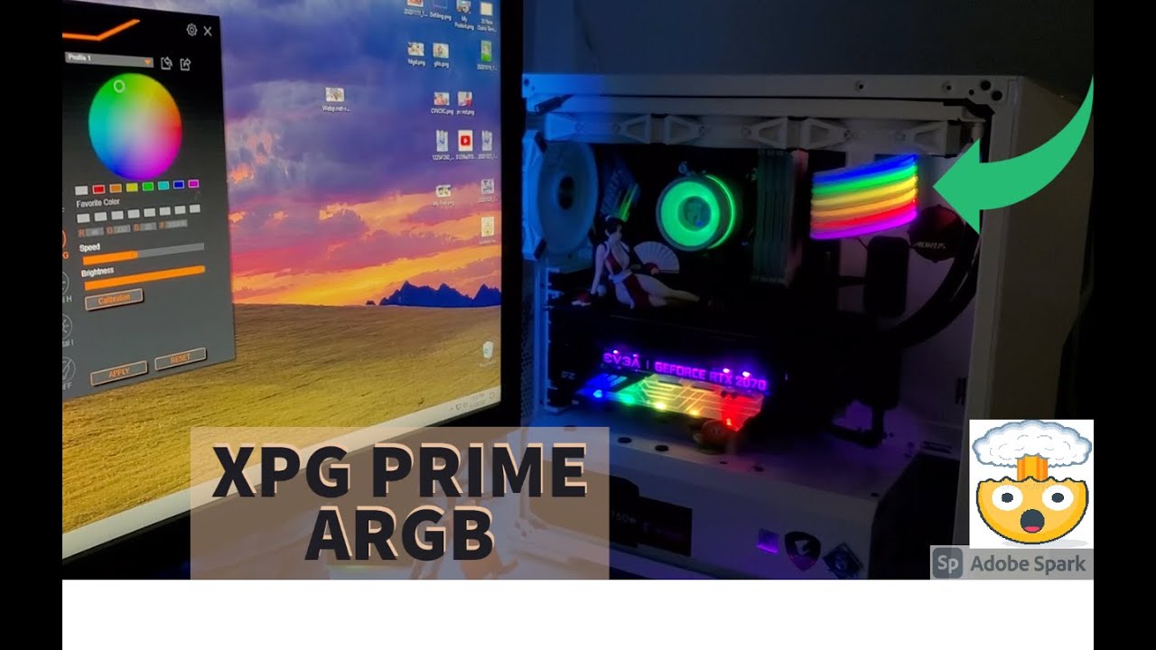 XPG prime ARGB Extension cable 24 pin (unboxing+installation)