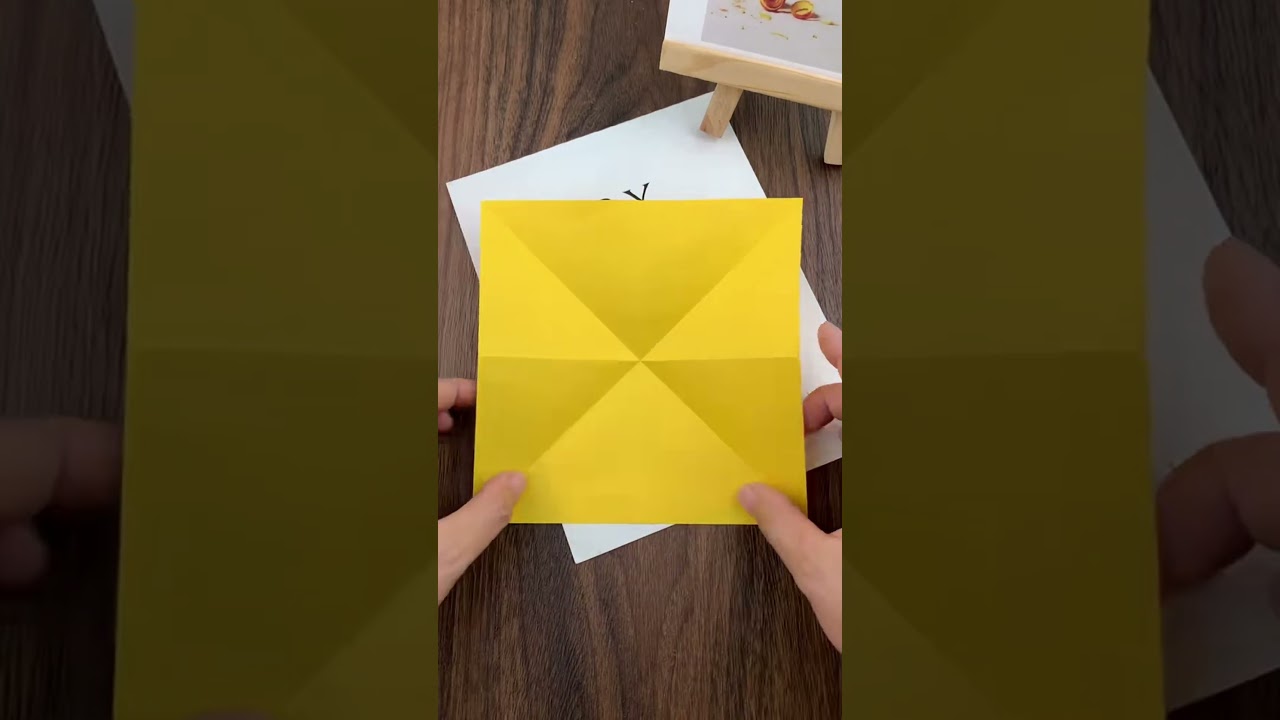 Easy Paper Pinwheel Tutorial  #EasyCrafts #PaperArt #CraftShorts #FunWithPaper #PaperPinwheel