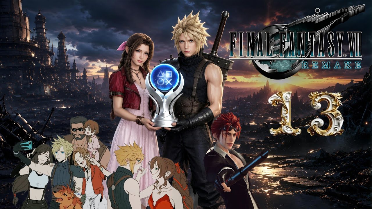 🇵🇪PS5#13 final fantasy 7 remake🏆51/54- veterana de juegos en dificil hasta mi platino😵