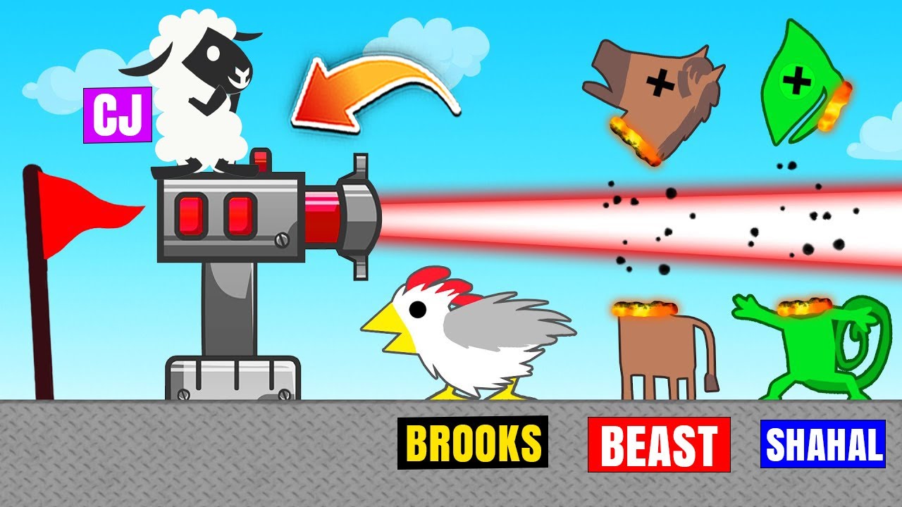 THIS LASER LEVEL WAS ALMOST IMPOSSIBLE! (Ultimate Chicken Horse)