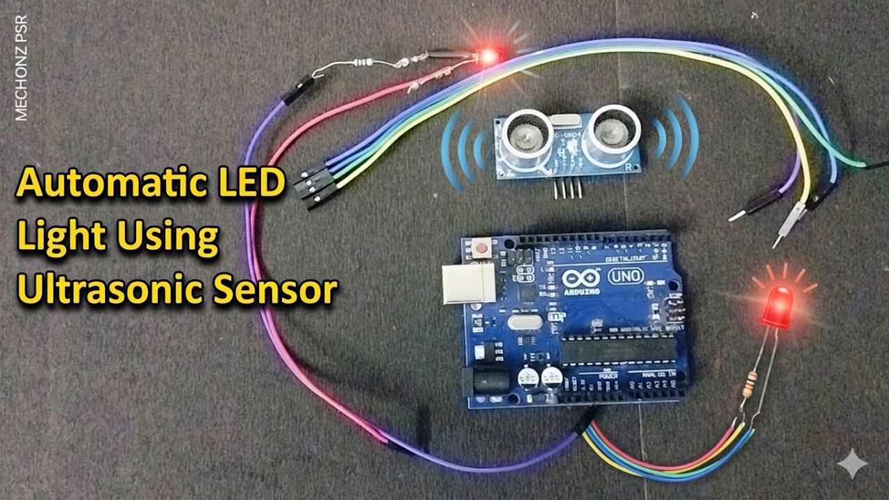3.Smart LED Light Turns ON Automatically! 😲 | Arduino Project | MECHONZ PSR
