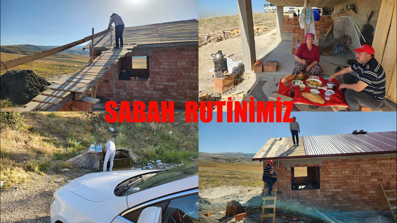 İNŞAATTA SABAH RUTİNİMİZ VE MENÜMÜZDE NELER HAZIRLADIK