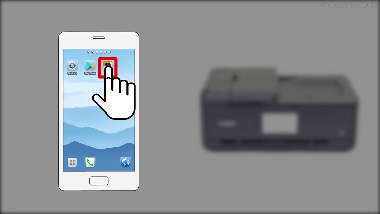 Włączanie funkcji drukowania ze smartfonu (Android) &mdash; 2/2 (TS9500 series)