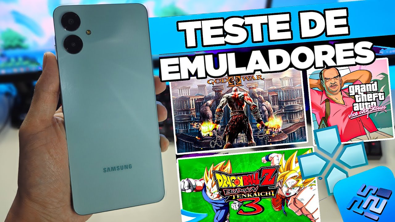 SAMSUNG GALAXY A06 - TESTE DE EMULADORES, MEDIATEK HELIO G85 - RODA TUDO!?