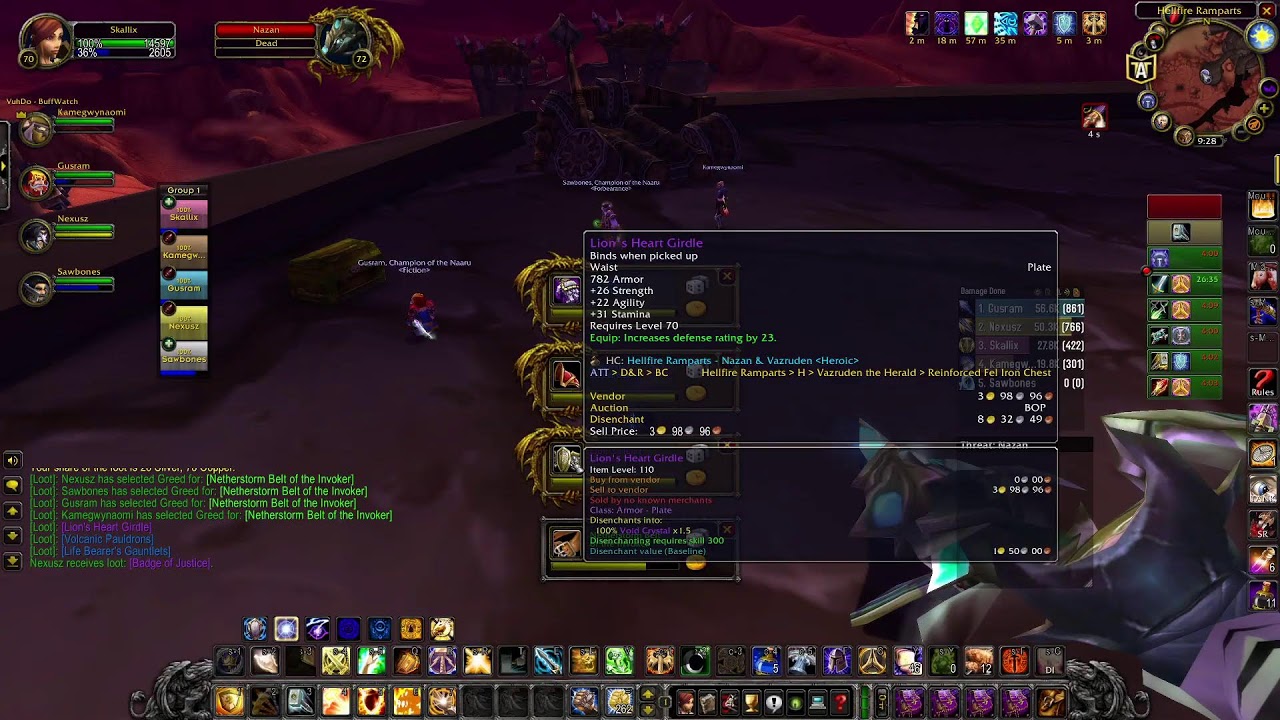 WoW Burning Crusade Classic! Prot Pally! Heroic Ramparts! Getting payed 100g!