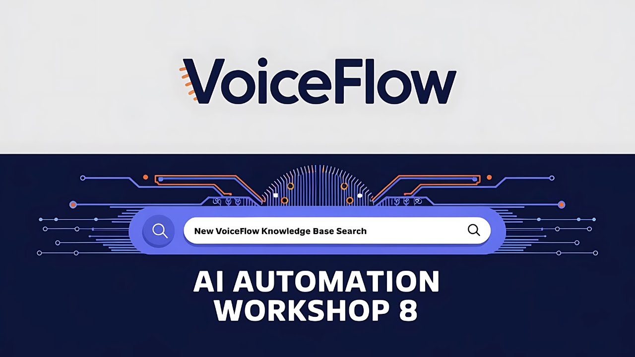 New Voiceflow Knowledge Base Search Function | AI Automation Workshop 8